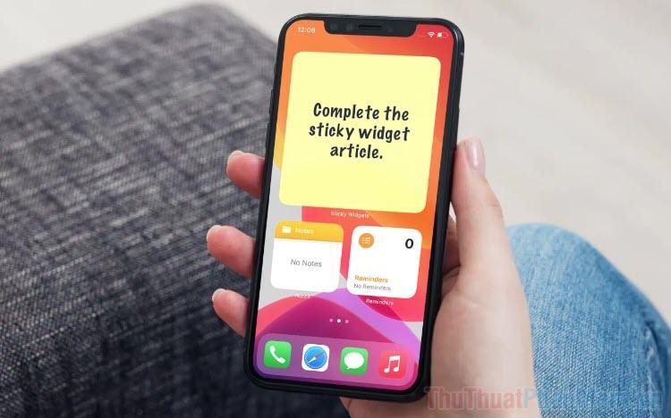 Hướng dẫn thêm Widget ghi chú vào điện thoại iPhone một cách đơn giản