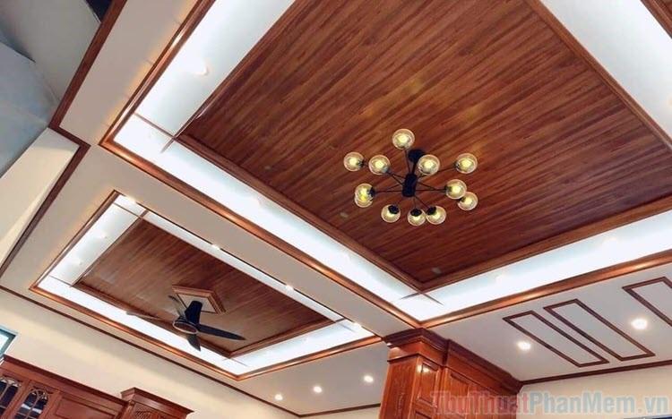 Top những mẫu trần gỗ công nghiệp đẹp nhất năm 2025