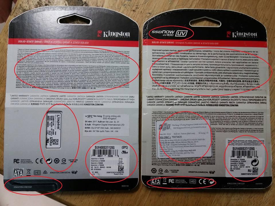 Cách phân biệt ổ SSD chính hãng và hàng giả
