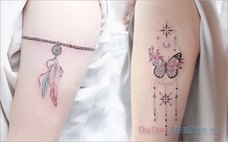 Những mẫu hình xăm tinh tế và quyến rũ dành cho phái nữ tại vị trí cánh tay