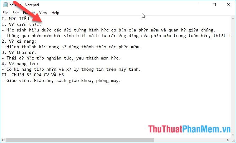 Hướng dẫn khắc phục lỗi font chữ khi lưu file tiếng Việt trên Notepad