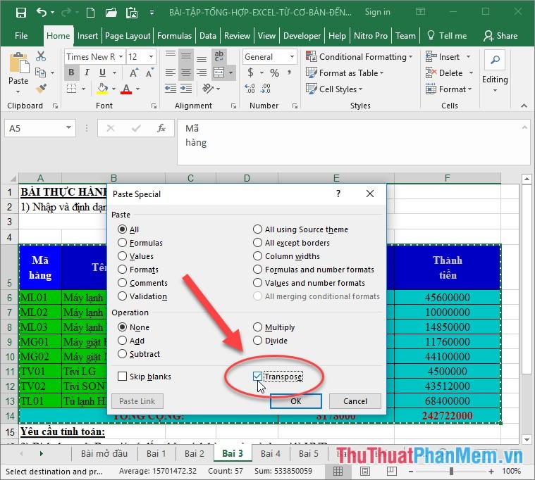 100 thủ thuật Excel thiết yếu bạn cần biết - Phần 1