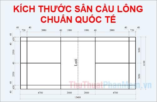 Khám phá kích thước sân cầu lông đạt chuẩn quốc tế dành cho cả sân đơn và sân đôi