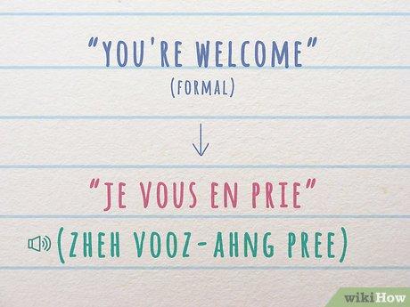Cách nói 'Không có chi' bằng tiếng Pháp
