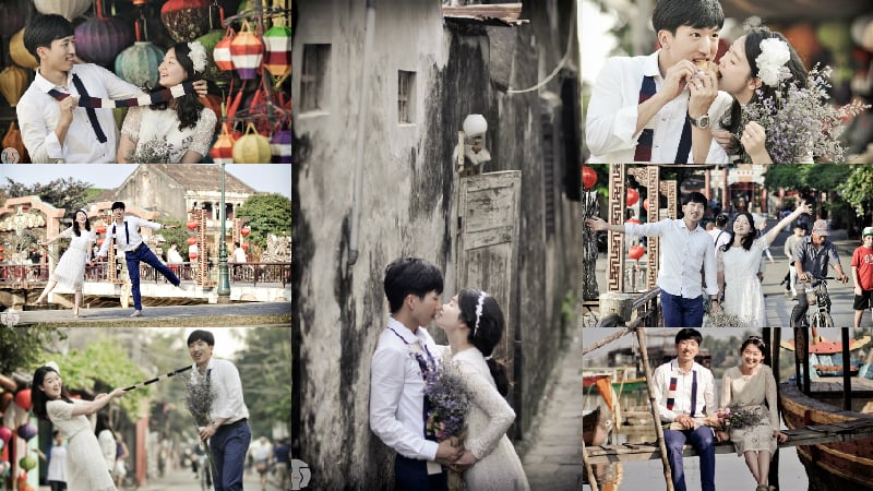 Hội An duyên dáng qua bộ ảnh cưới cực ngọt của cặp đôi Hàn Quốc