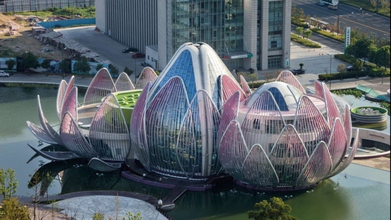 Tòa nhà sen – kiến trúc ấn tượng ở Trung Quốc