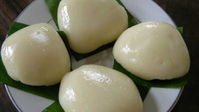 Bánh dày của người Dao xã Thanh Phát trong Tết Hàn thực
