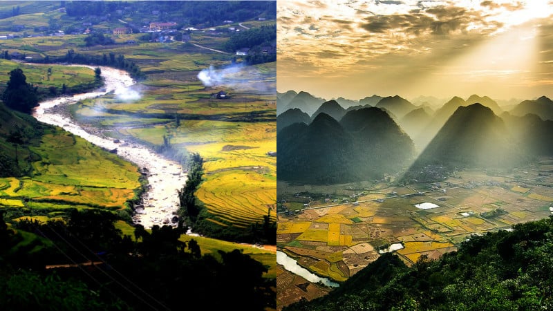 7 thung lũng Việt Nam đẹp tựa tranh họa bích